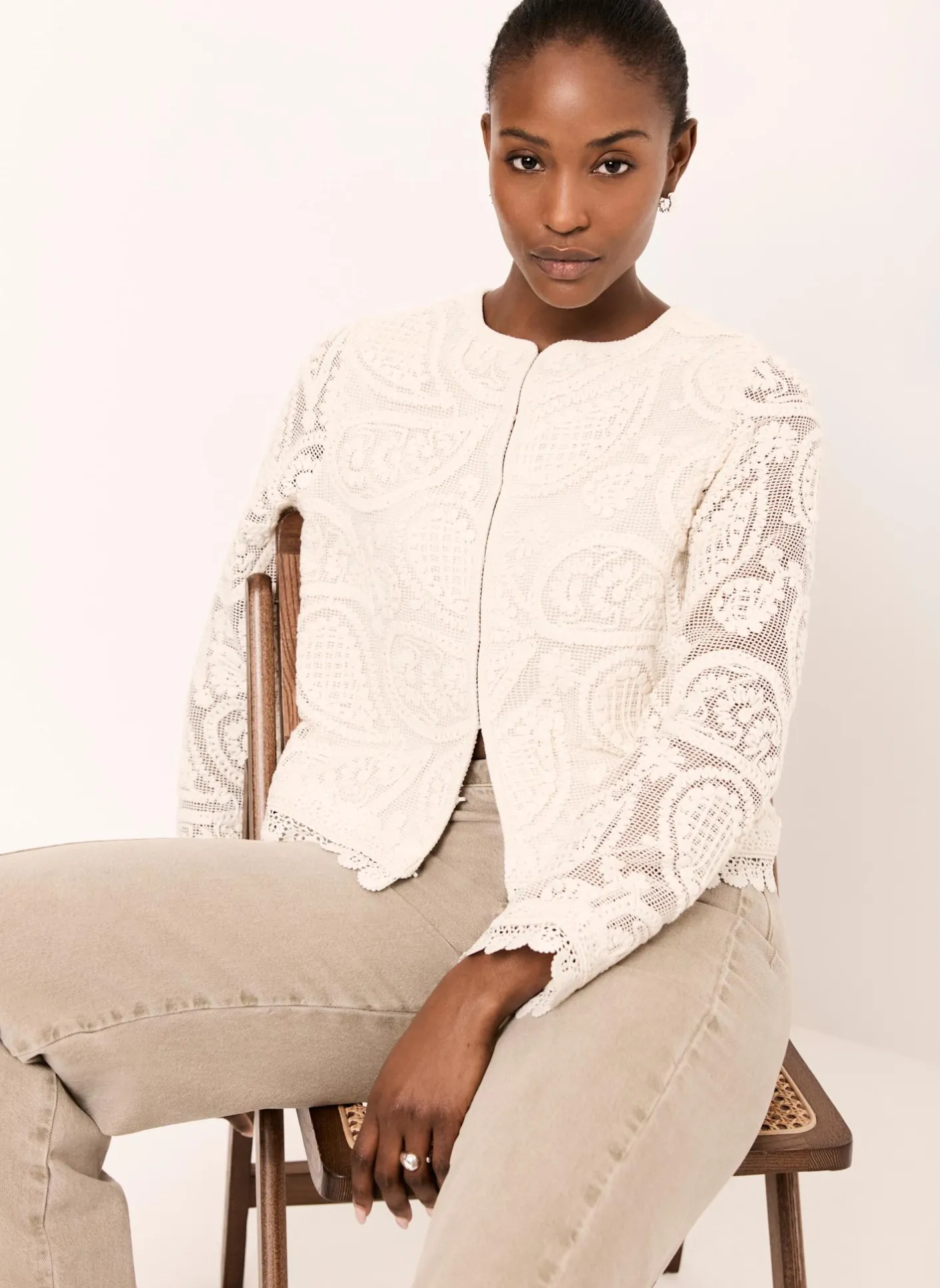 Sale Crochet Paisley Jacket Jackets|Cardigans
