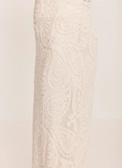 Hot Crochet Paisley Midi Skirt Midi Skirts|Crochet