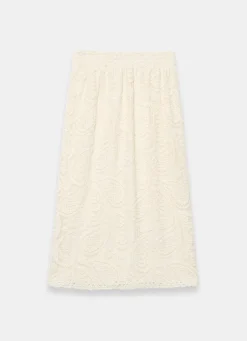 Hot Crochet Paisley Midi Skirt Midi Skirts|Crochet