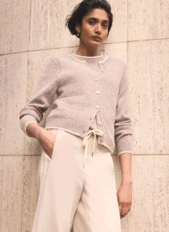 Online Double Layer Knit Cardigan Cardigans|Jumpers & Cardigans
