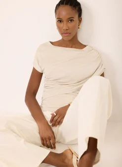 Online Drape Detail Top All Tops|Tops