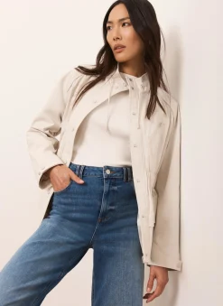 Discount Drawstring Jacket Coats