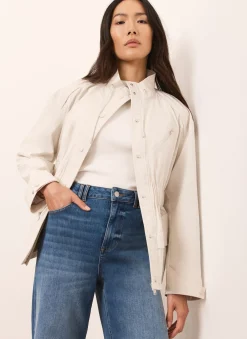 Discount Drawstring Jacket Coats