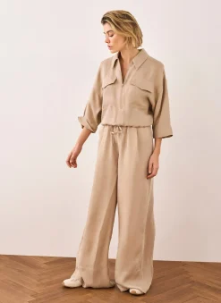 Hot Drawstring Wide Leg Trousers Wide Leg Trousers|Trousers