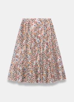 Best Neutral Floral Print Midi Skirt Midi Skirts|Skirts