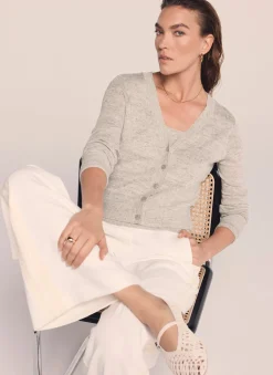 Hot Linen Blend Layered Cardigan Cardigans|Jumpers & Cardigans