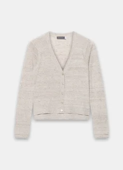 Hot Linen Blend Layered Cardigan Cardigans|Jumpers & Cardigans