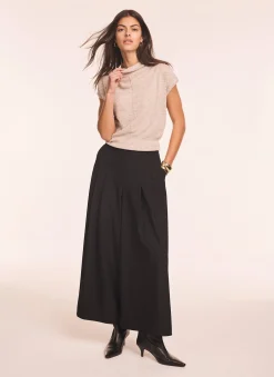 Outlet Linen Blend Sleeveless Knit Top Knitted Tops|Knitted Tops