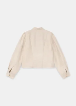 Sale Linen Cropped Jacket Jackets