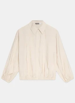 Clearance Neutral Long Sleeve Minimalist Shirt Shirts & Blouses