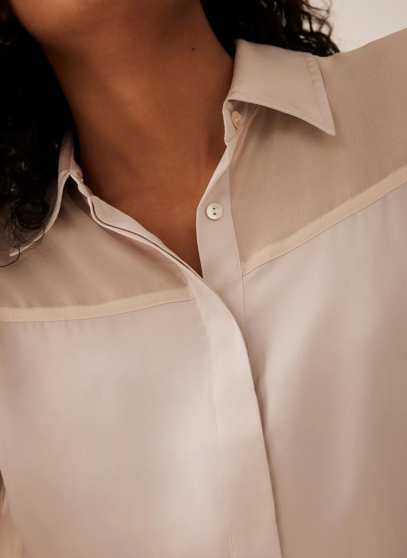 Sale Satin Long Sleeve Shirt Shirts & Blouses