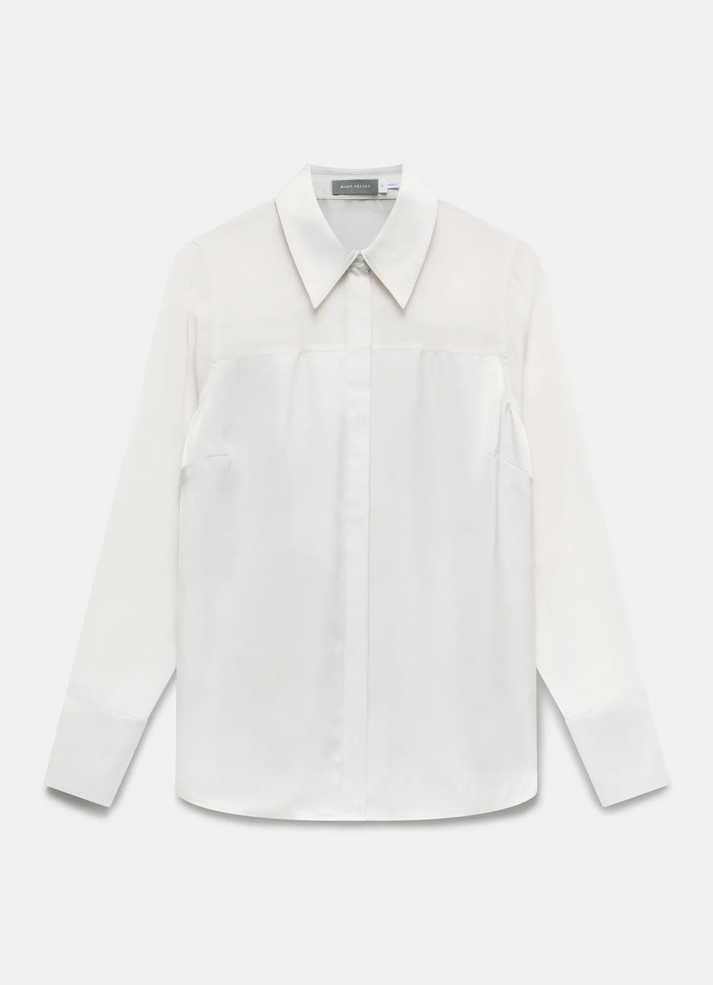 Sale Satin Long Sleeve Shirt Shirts & Blouses