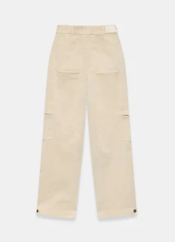 Clearance Neutral Straight Utility Chino Trousers Trousers