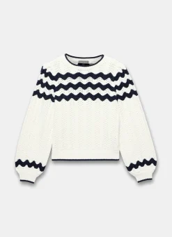 Best Neutral Striped Bow Back Jumper Jumpers|Jumpers & Cardigans