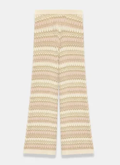 New Striped Crochet Trousers Crochet|Trousers