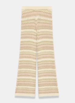 New Striped Crochet Trousers Crochet|Trousers