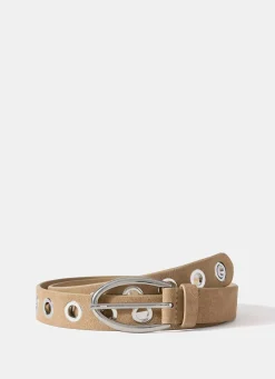 Sale Suede Eyelet Belt Belts