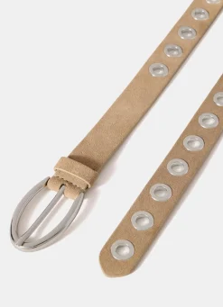 Sale Suede Eyelet Belt Belts