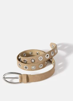 Sale Suede Eyelet Belt Belts