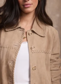 Best Suede Stitch Shacket Jackets|Leather & Suede Jackets