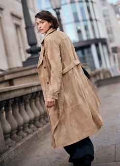 New Suede Trench Coat Jackets