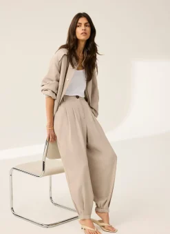 New Tapered Balloon Trousers Wide Leg Trousers|Trousers