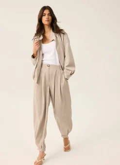 New Tapered Balloon Trousers Wide Leg Trousers|Trousers