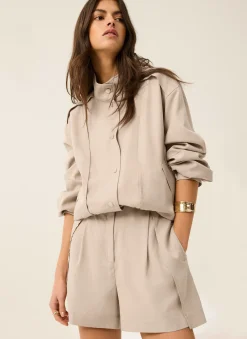 Discount Tie Waist Shorts Wide Leg Trousers|Shorts