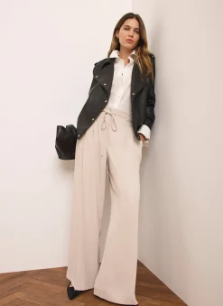 Best Tie Waist Wide Trousers Wide Leg Trousers|Trousers