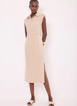 Utility Midi Dress Midi Dresses|Shirt Dresses