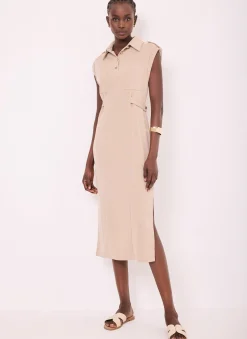Utility Midi Dress Midi Dresses|Shirt Dresses