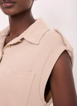 Utility Midi Dress Midi Dresses|Shirt Dresses