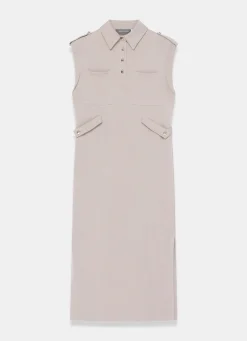 Utility Midi Dress Midi Dresses|Shirt Dresses