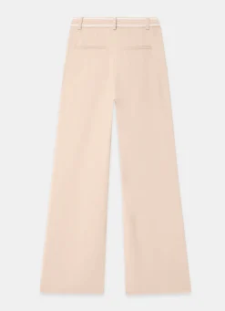 Hot Neutral Waist Detail Wide Trousers Wide Leg Trousers|Trousers