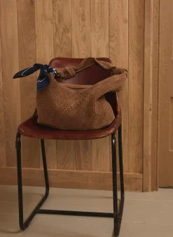 Discount Nora Woven Suede Knot Detail Bag Bags
