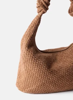 Discount Nora Woven Suede Knot Detail Bag Bags