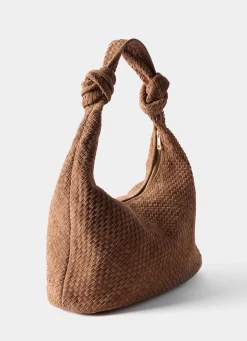 Discount Nora Woven Suede Knot Detail Bag Bags