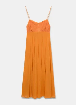 Cotton Embroidered Midi Dress Summer Dresses|Midi Dresses