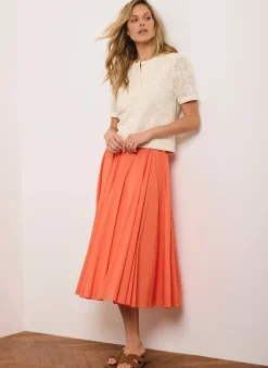 Cotton Full Midi Skirt Midi Skirts|Skirts