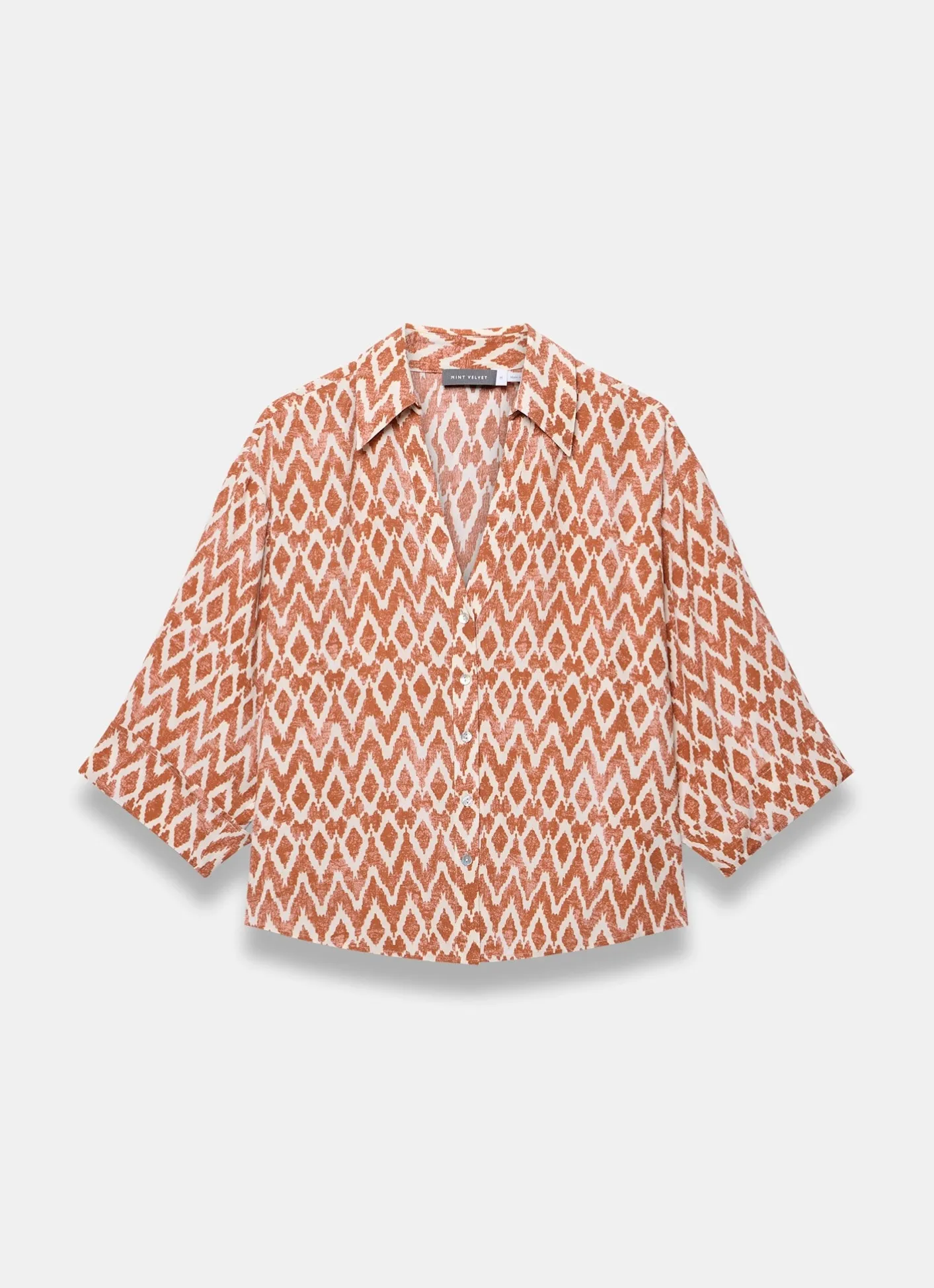 Hot Geo Print Resort Shirt Shirts & Blouses