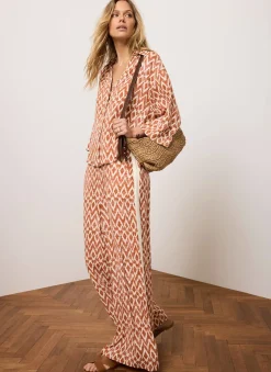 Discount Geo Print Wide Leg Trousers Wide Leg Trousers|Trousers