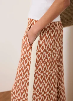 Discount Geo Print Wide Leg Trousers Wide Leg Trousers|Trousers