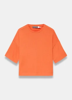 Linen Blend Boxy T-Shirt T-Shirts|T-Shirts