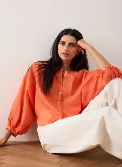 Hot Ramie Batwing Blouse Shirts & Blouses