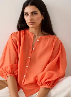 Hot Ramie Batwing Blouse Shirts & Blouses