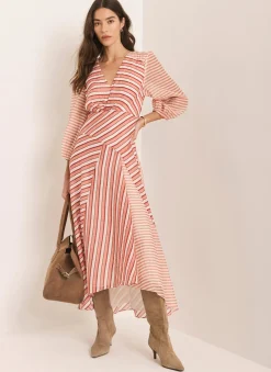Online Striped Panelled Maxi Dress Maxi Dresses