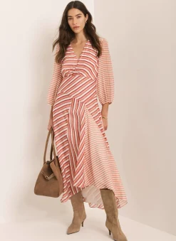Online Striped Panelled Maxi Dress Maxi Dresses