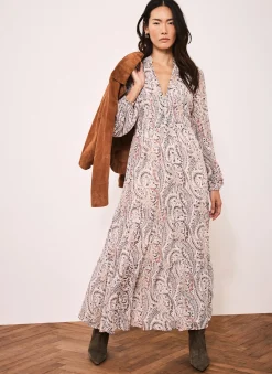 Hot Paisley Print Boho Maxi Dress Maxi Dresses|Printed Dresses