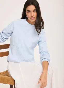 Best Pale Embroidered Sweatshirt Sweatshirts|Sweatshirts