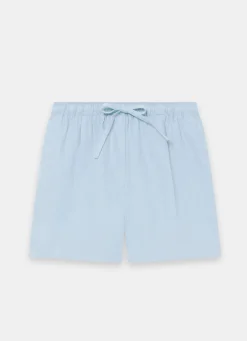 Online Pale Linen Drawstring Shorts Shorts|Trousers